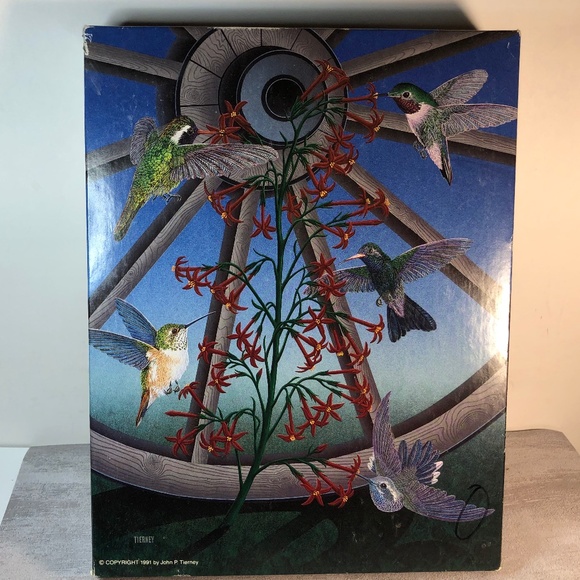Vintage 1991 Hummingbirds John P Tierney Underground Jigsaw Puzzle - Picture 1 of 6